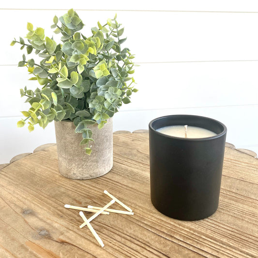 Pipe + Leather Candle